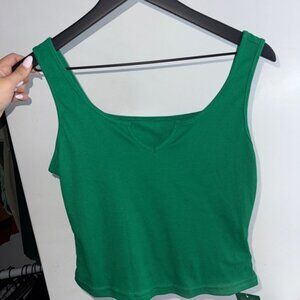 2/$15 SHEIN Bright Green Ribbed Tank Top